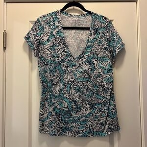 Lilly Pulitzer V-Neck Top XL